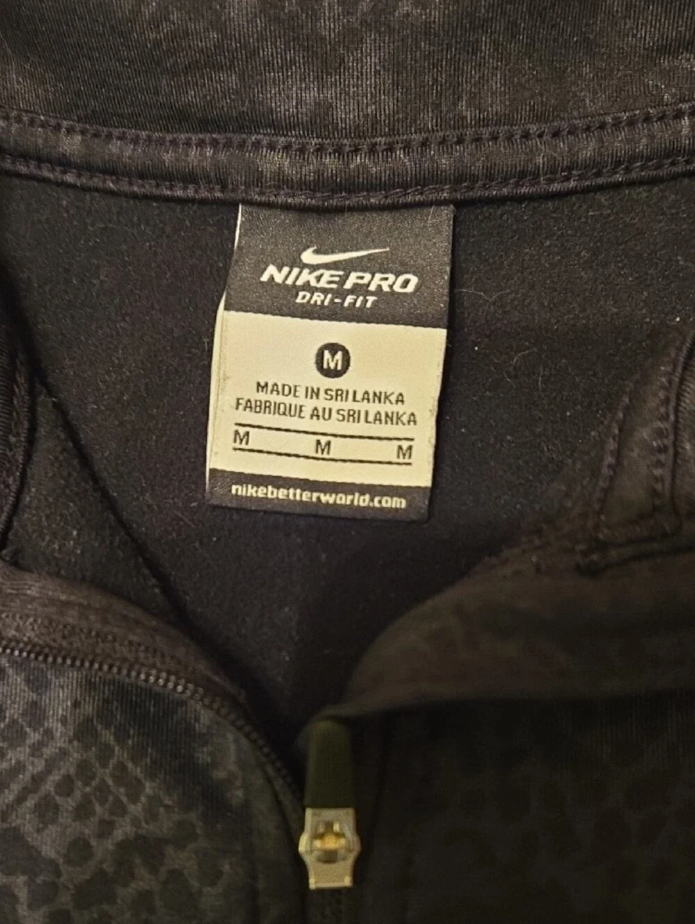 Nike Black Jacquard Half-Zip Pullover